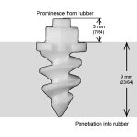 02-01132 | SF-11 7/16- 11mm Ceramic Stud, Quantity 150/Pkg