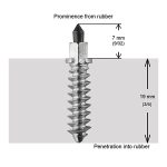 02-01206 | SS-28R 15/16 - 24mm Standard Stud Quantity 150/pkg