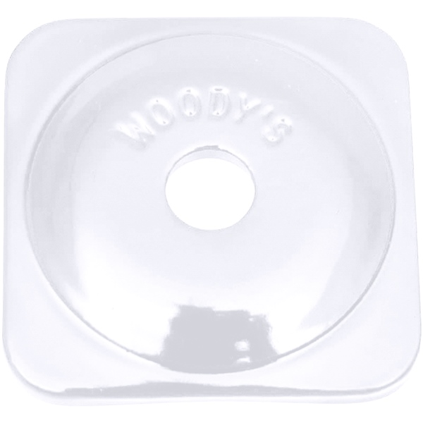 463567 ASG-3815-48 | Square Grand Digger Backer Plates White 5/16 48/PKG - Image 1
