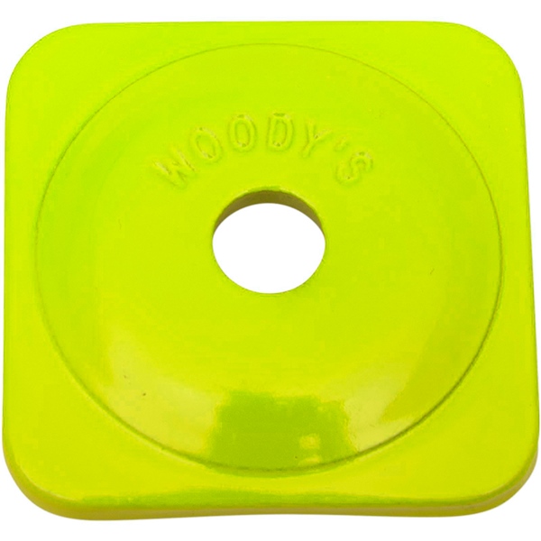 463570 ASG-3830-48 | Square Grand Digger Backer Plates Hi-Viz Yellow 5/16 48/PKG - Image 1