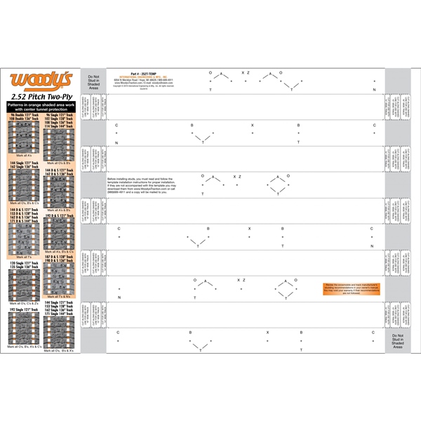 463644 252T-TEMP | Polystyrene Templates 252TS Template - Image 1