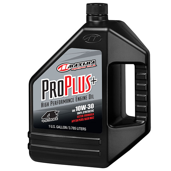 920-4430-1 920-4430-1 | Maxima Racing Oils Pro Plus+ Synthetic 4-Stroke Engine Oil 10W30 128 OZ - Image 1