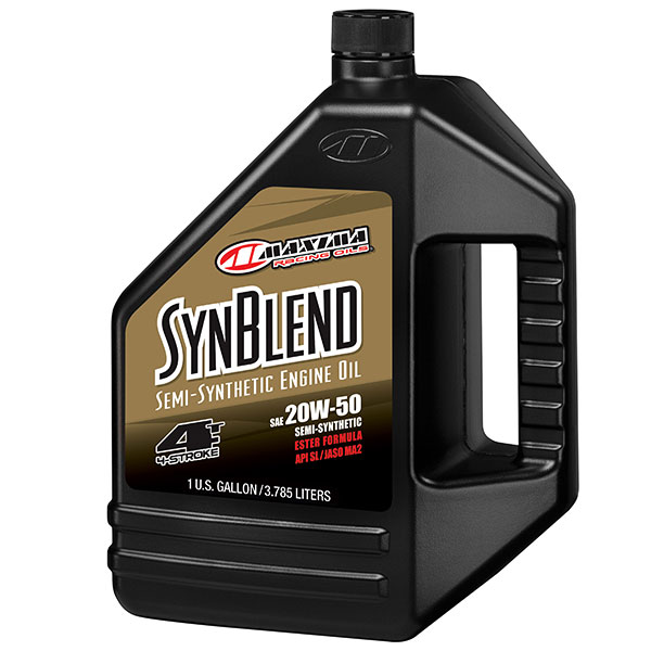 920-4465-1 920-4465-1 | Maxima Racing Oils Synthetic Blend Ester 4-Stroke Engine Oil 20W50 128 OZ - Image 1