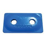 ADD2-3825-B | Double Digger Backer Plates Electric Blue 5/16 48/Pkg