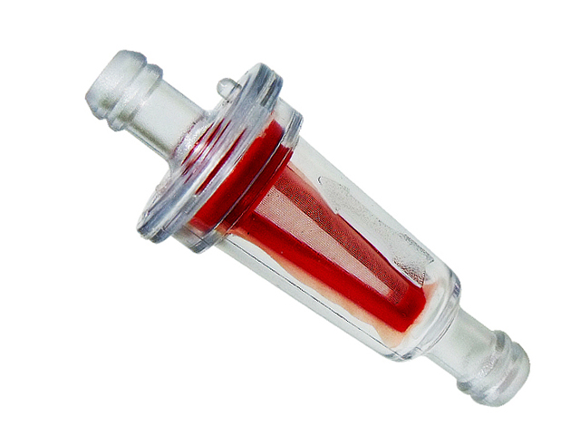 K7A_07-241-41 07-241-41 | Universal In-Line Filter Fits 6mm or 7/32 & 1/4 fuel line, brass screen interior - Image 1