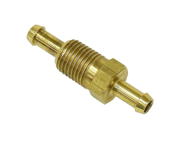 07-304-05 | Brass Oil/Fuel Tank Outlet 52.4 overall, thread OD 13.1mm, 5/16 pipe thread
