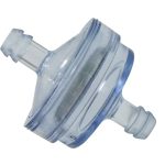 07-401 | Clear Filter Overall Diameter 1.3 ,Inlet/Outlet Diameter: 5/16 Fits Fuel Lines: 1/4,Length Between Hoses: 1
