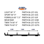 08-257-03L | Arctic Cat ACS Lite Carbide Runners