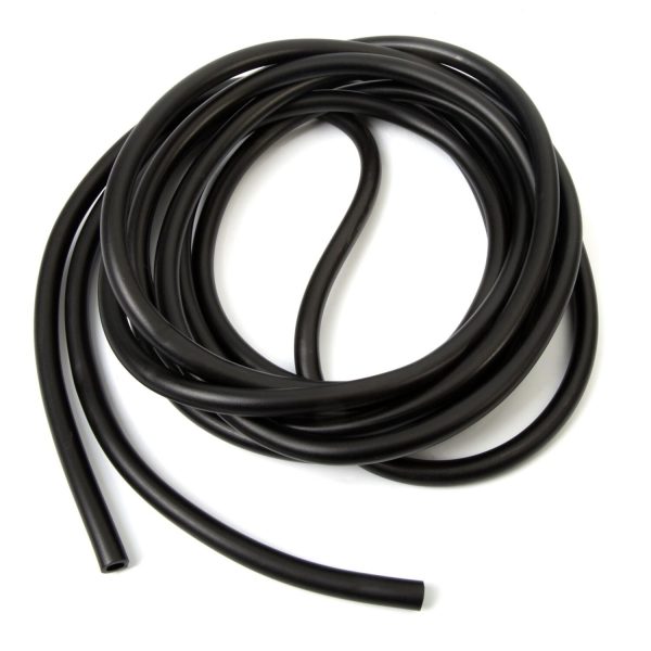 009130 | Black Rubber Fuel Line Hose Diameter 3/16, Length 16