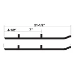 510-412 | Moto Ski Wearbar (Each) Lenght 32.75 Stud 2