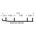 510-122 | Arctic Cat Wearbar (Each) 4 Stud