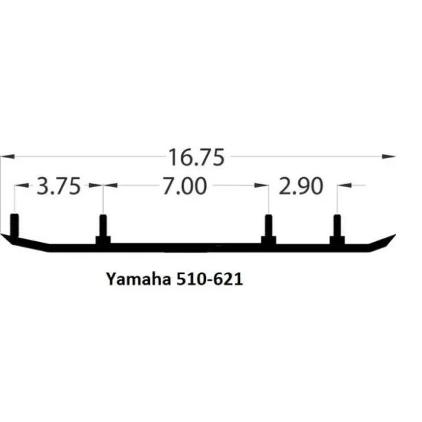 510-621 | Yamaha Wearbar (Each) Lenght 17.625 Stud 4