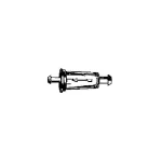 07-243-02 |  In-Line Fuel Filter 3¾ Long For ¼ Line