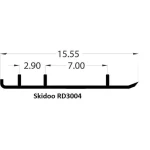 RD3004 | Double Down 4 Carbides (Pair) Polaris/Skidoo (Blow Molded Skis)