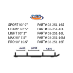 08-251-16L |  Yamaha ACS Lite Carbide Runners