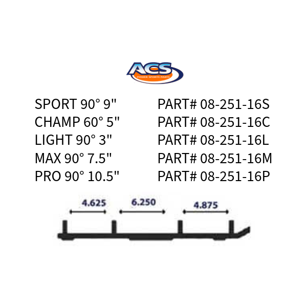 thumb_K8A_08-251-16L 08-251-16L | Yamaha ACS Lite Carbide Runners - Image 1
