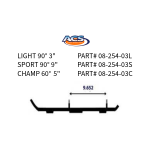 08-254-03L|  Ski-doo ACS Lite Carbide Runners