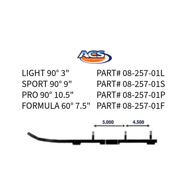 08-257-01L |  Arctic Cat ACS Lite Carbide Runners