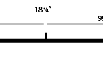 510-401 | Ski Doo Wearbar (Each) Lenght 19.00 Stud 1