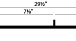 510-404 | Moto-Ski Wearbar (Each) Lenght 29.562” Stud 2