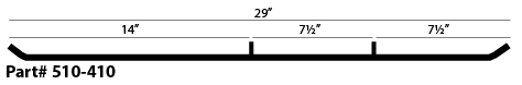 510-410 | Ski-Doo Wearbar Length 29.562”, Stud 2