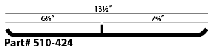 thumb_SS8_510-424 510-424 | Ski-Doo Wearbar Length 14.00”, Stud 1 - Image 1
