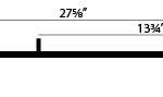 510-603 | Yamaha Wearbar Length 27.75”, Stud 2