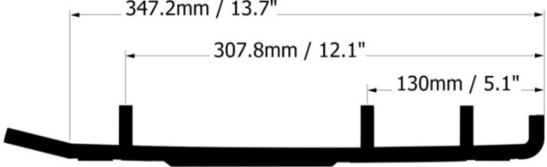 thumb_bot_810-464 810-464 | Ski-doo Wearbar And Carbides Hardweld - Image 1