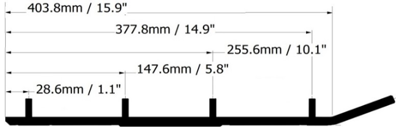 thumb_bot_915-432 915-432 | Ski-doo Wearbar And Carbides Slasher 6 - Image 1