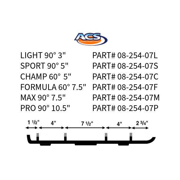 thumb_k8a_08-254-07l 08-254-07L | Ski-doo ACS Lite Carbide Runners - Image 1